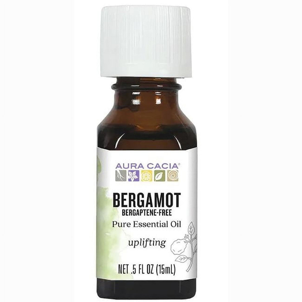 Aura Cacia 100% Pure Essential Oil, Bergamot Free (Citrus Bergamia) - 0.5 Oz